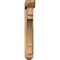 Ekena Millwork Merced Arts and Crafts Smooth Bracket w/ Offset Brace, Western Red Cedar, 5 1/2"W x 28"D x 36"H BKT0604X28X36MRC03SWR - alternate 4